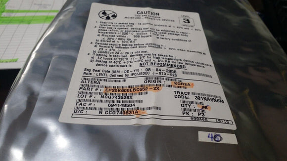 (1 PC) EP20K600EBC652-2X ALTERA IC FPGA 488 I/O 652BGA