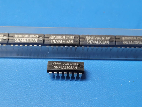 (1 PC) SN74ALS05AN TI/NSC Inverter IC 6 Channel Open Collector 14-PDIP