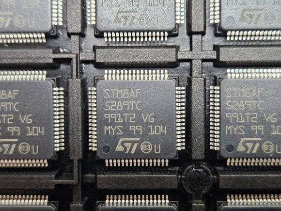 (1PC) STM8AF5289TCY MCU 8-Bit STM8A STM8 CISC 64KB Flash 3.3V/5V 64-Pin LQFP
