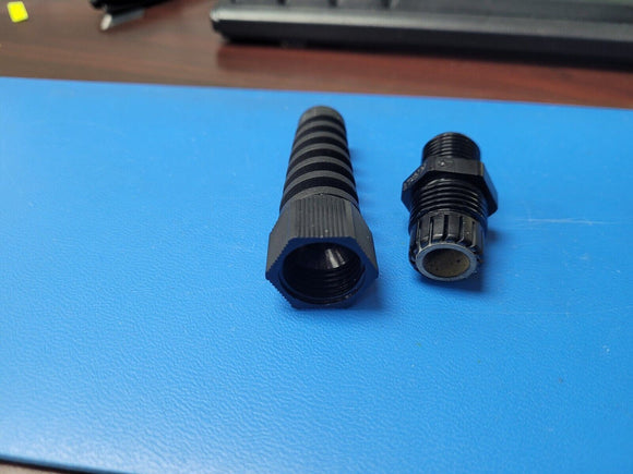 (2 PCS) M16-UL94V0-IP68 NYLON CABLE GLAND W/STRAIN RELIEF