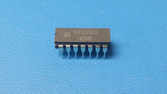 (1 PC) SN74LS243J AMD Bus Transceiver, 1-Func, 4-Bit, True Output, TTL, CDIP14