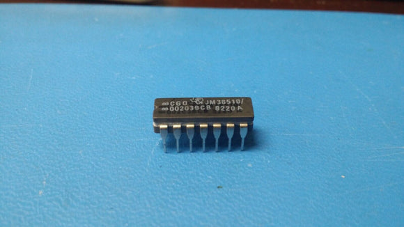 (1 PC) JM38510/00203BCB NSC, TI, MOT J-K Flip-Flop, TTL/H/L SeriesCDIP14