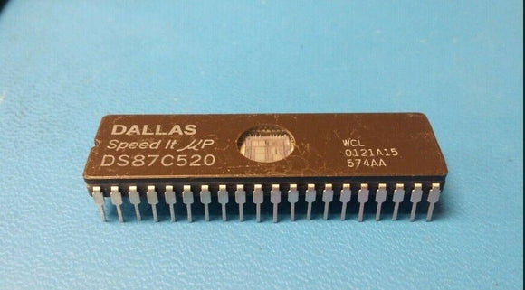(1 PC) DS87C520-WCL DALLAS SEMI IC MCU 8BIT 16KB EPROM/UV 40CDIP