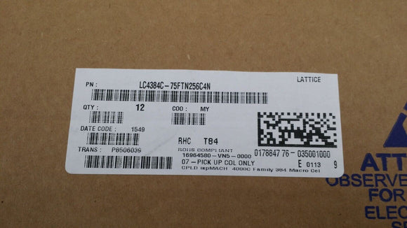 (1PC) LC4384C-75FTN256C4N IC CPLD 384MC 7.5NS 256FTBGA
