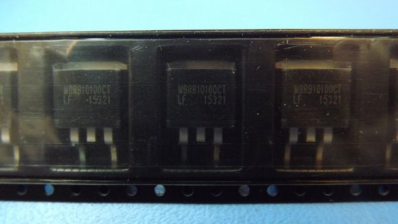 (10PCS) MBRB10100CT Diode Schottky 100V 10A 3-Pin(2+Tab) D2PAK