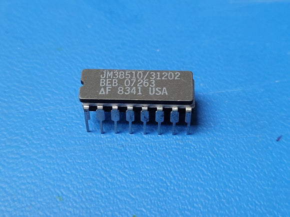 (1 PC) JM38510/31202BEB FSC Binary Full Adder Single-Element 4-Bit CDIP16