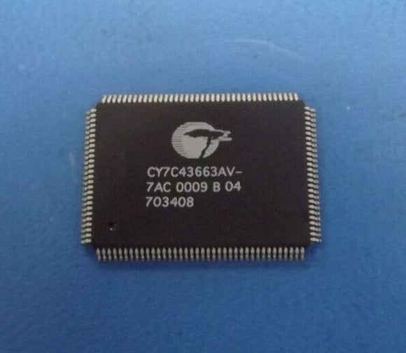 (1PC) CY7C43663AV-7AC  Mem Sync Dual Depth/Width Uni-Dir 4K x 36 128-Pin TQFP