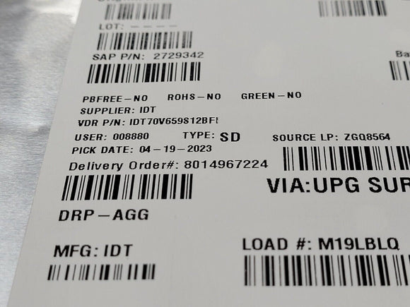 (1 PC) 70V659S12BFI IDT Multi-Port SRAM, 128KX36, 12ns, CMOS, PBGA208