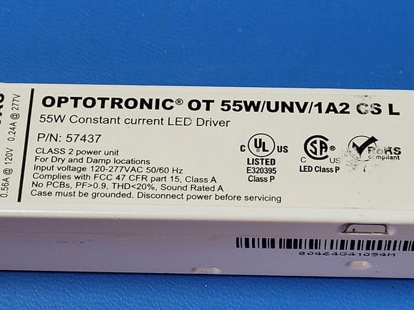 (1) OT-55W-UNV-1A2-CS-L 55-Watt 20-46-Volt  120-277V Input Constant Current