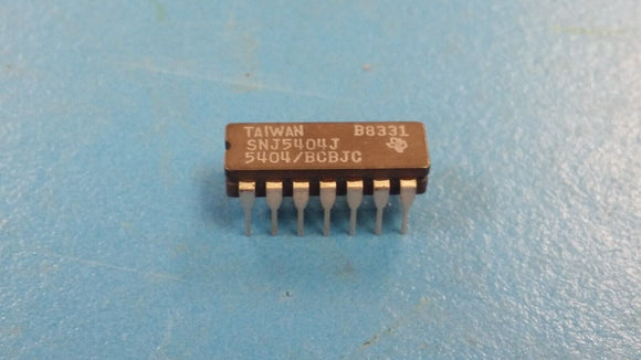 (1 PC) SNJ5404J TI Inverter 6-Element Bipolar 14-Pin CDIP