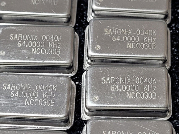 (1 PC) NCC030B-64.0000KHz SARONIX 64.0000KHz FULL SIZE 5V TTL OSCILLATORS