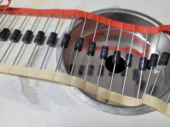 (10 PCS) 1.5KE68CA-T DIODES INC. TVS DIODE 58.1VWM 92VC DO-201