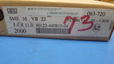(2000PCS) SME16VB22RM5X11LL Cap Aluminum 22uF 16V 20% 12.055 Ohm 75mA 2000 hr