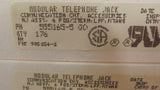 (704PCS) 555165-5 RJ-11 F 6 POS 2.54mm Solder RA Thru-Hole 6 Terminal 1 Port