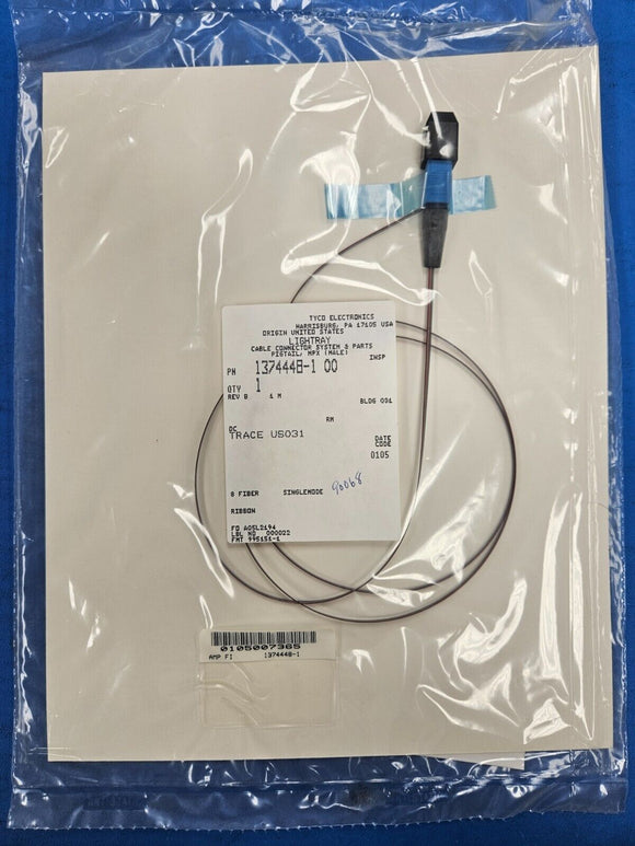 (1PC) 1374448-1 Fiber Optic Cable Assemblies PIGTAIL, 8FIB, SM RIB MPX