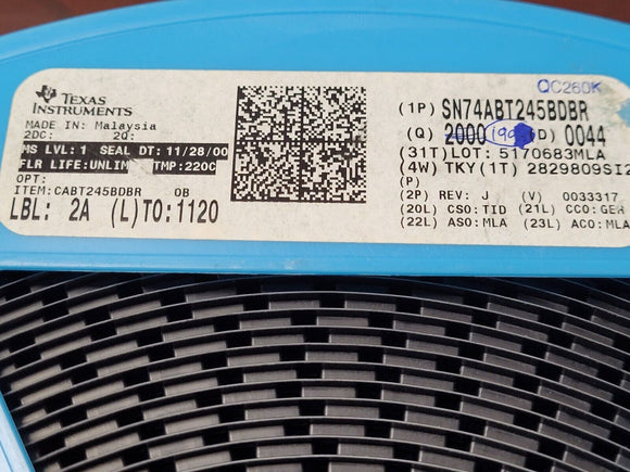 (10 PCS) SN74ABT245BDBR TI Bus XCVR Single 8-CH 3-ST 20-Pin SSOP