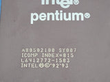 (1 PC) A80502-100 INTEL Microprocessor, 32-Bit, 100MHz, BICMOS, CPGA296