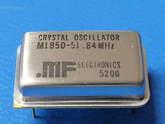 (2 PCS) MF ELECTRONICS M1850-51.84MHz Crystal Oscillator Full-Size DIP