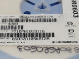 (4000 PCS) 0603ZD105KAT2A AVX MLCC Cap Ceramic 1uF 10V X5R 10% 0603 85°C ROHS