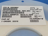 (4000 PCS) 0603ZD105KAT2A AVX MLCC Cap Ceramic 1uF 10V X5R 10% 0603 85°C ROHS