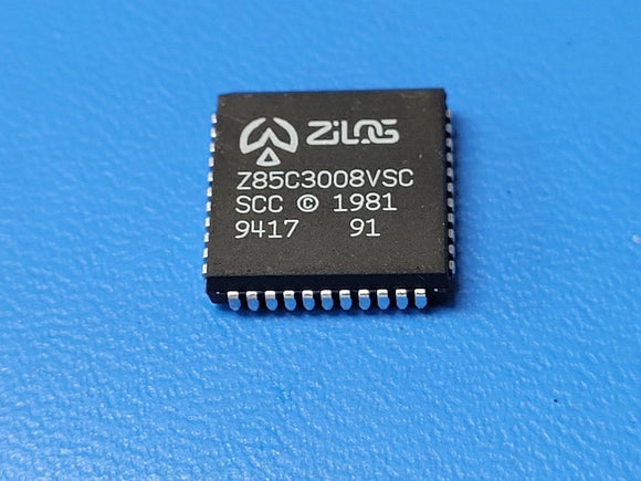 (1 PC) Z85C3008VSC ZILOG Controller Interface IC 8 MHz CMOS PLCC44