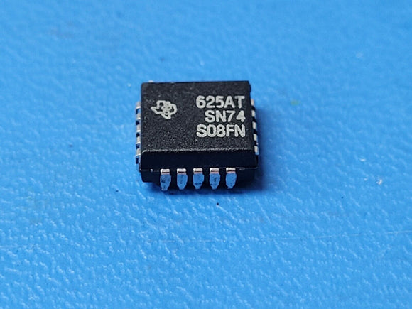 (25 PCS) SN74S08FN TI AND Gate, S Series, 4-Func, 2-Input, TTL, PCC20