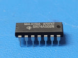 (2 PCS) SN74AS02N DM74AS02N TI, NSC NOR Gate IC 4 Channel 14-PDIP
