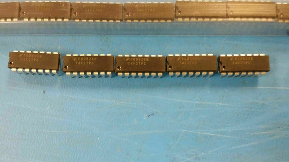 (10 PCS) 74F27PC FSC Logic Gates Trp 3-Input NOR Gate, Obsolete