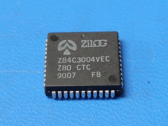 (1 PC) Z84C3004VEC ZILOG Programmable Timer, 4 Timer(s), CMOS, PLCC44, 100.0 Cel