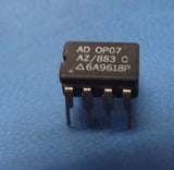 (2PC) OP07AZ/883 Operational Amplifier, 1 Func, 60uV Offset-Max, BIPolar, CDIP8