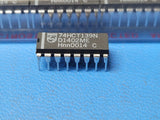(10 PCS) 74HCT139N PHILIPS Decoder/Demultiplexer 1 x 2:4 16-PDIP