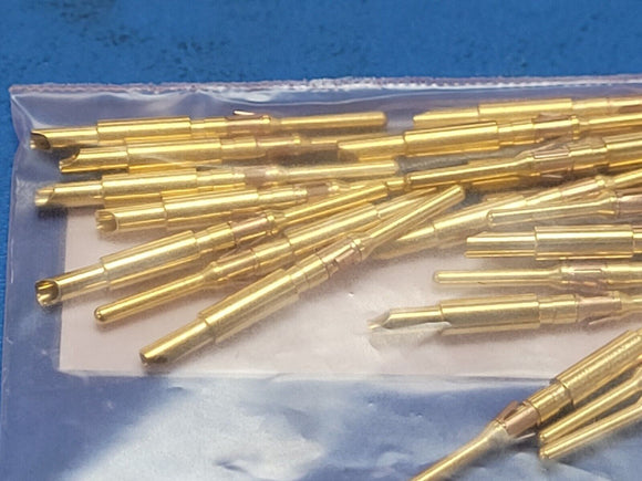 (22PCS) RM16SEOK Standard Circular Contacts 16-20AWG SOLDER PIN MACHINED