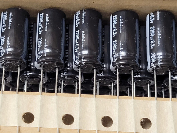 (10 PCS) UVZ0J222MPD1 Aluminum Electrolytic Capacitor 2200Uf 6.3V 20% Radial