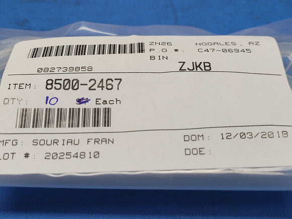 (10PCS) 8500-2467 Circular MIL Spec Tools, SLEEVE SIZE 22 SERIES