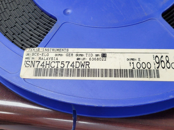 (10 PCS) SN74HCT574DWR TI Flip Flop 1 Element D-Type 8 Bit Positive Edge 20-SOIC