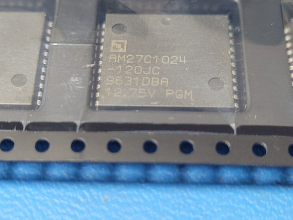 (1 PC) AM27C1024-120JC AMD OTP ROM, 64KX16, 120ns, CMOS, PLCC44