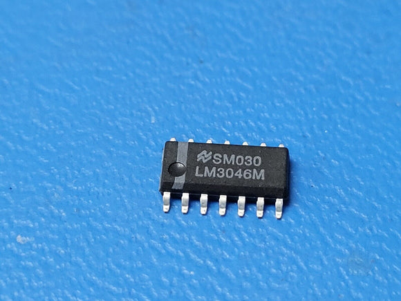 (2 PCS) LM3046M NSC RF Transistor 5 NPN 15V 50mA 750mW Surface Mount 14-SOIC