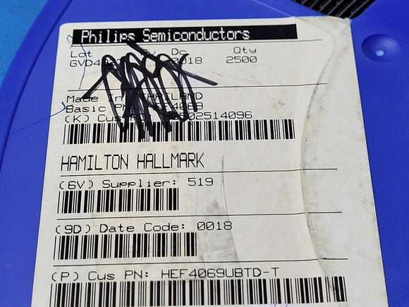 (10 PCS) HEF4069UBTD PHILIPS Inverter 6-Element CMOS 14-Pin SOIC