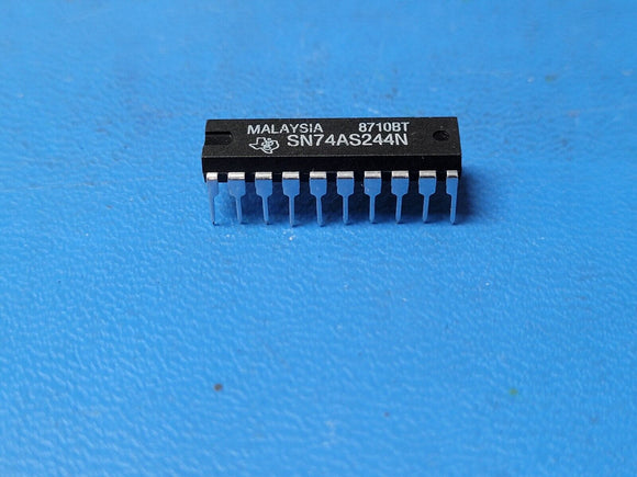 (2 PCS) SN74AS244N TI Bus Driver, 2-Func, 4-Bit, True Output, TTL, DIP20