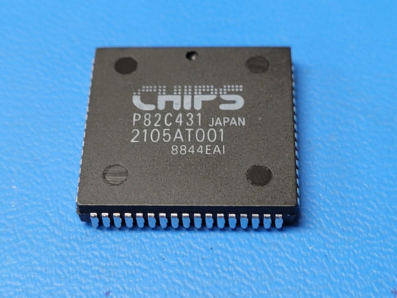 (1 PC) P82C431 CHIPS NON-VGA VIDEO CONTROLLER PLCC-68