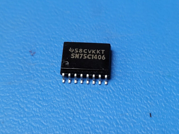 (2 PCS) SN75C1406DW TI 3/3 Transceiver Full RS232 16-SOIC