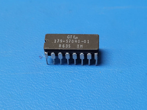 (1 PC) 179-57040-01 GTE INTERGRATED CIRCUIT 16 PIN CDIP