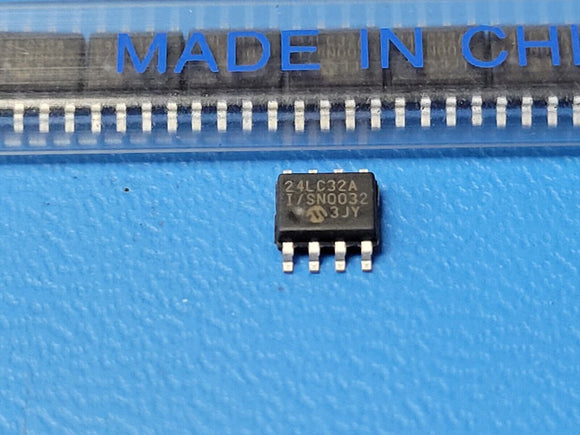 (10PCS) 24LC32A-I/SN MICROCHIP EEPROM Memory IC 32Kbit I²C 400 kHz 900 ns 8-SOIC