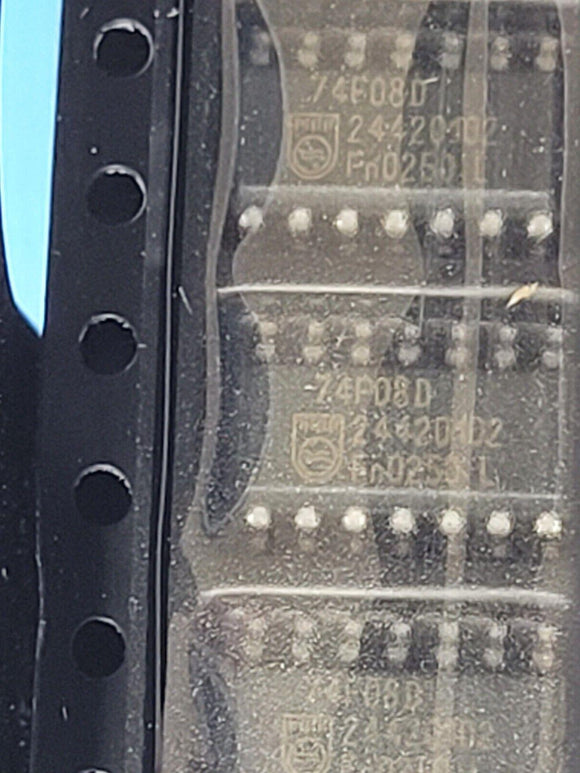 (10 PCS) N74F08D PHILIPS AND Gate IC 4 Channel 14-SOIC