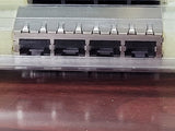 (1 PC) 1339167-4 Conn RJ-45 F 32 POS Solder RA Thru-Hole 32 Terminal 4 Port