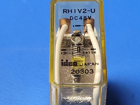 (1 PC) RH1V2-UDC48V IDEC Electromechanical Relay SPDT 10A 48VDC 2.66KOhm