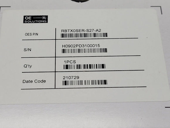 (1 PC) RBTX0SER-S27-A2 OE SOLUTIONS 10Gb/s 40km 1270NM SFP BIRDIRECTIONAL