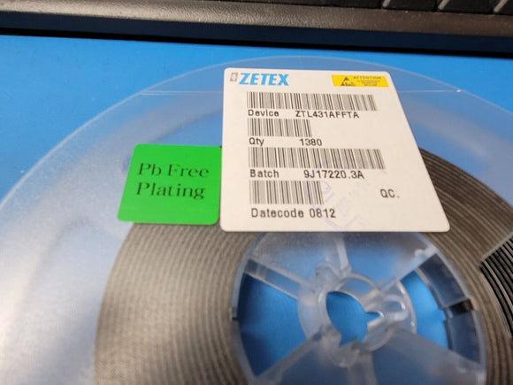 (10 PCS) ZTL431AFFTA ZETEX IC VREF SHUNT ADJ 1% SOT23F ROHS