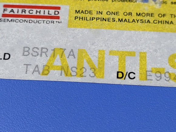 (25 PCS) BSR17A FSC TRANS NPN 40V 0.2A SOT23-3