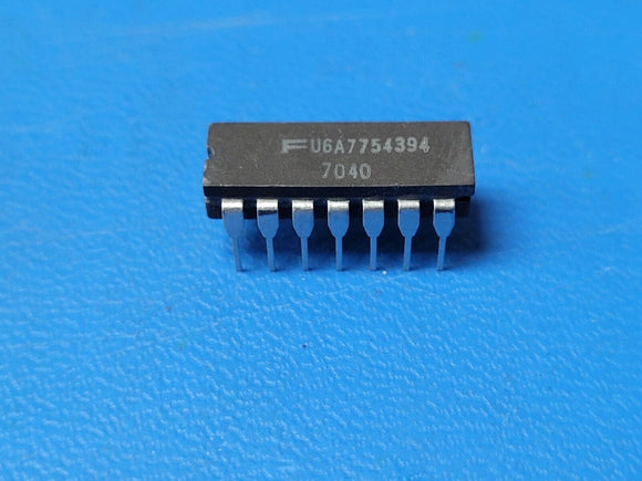 (1 PC) U6A7754394 FSC OLD MIL SPEC IC 14 PIN CERAMIC DIP 1970 D/C